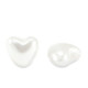 Imitationsperlen Herz 6x6mm White